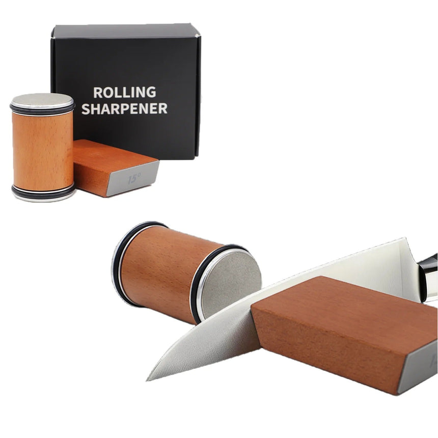 Non-Slip Rolling Knife Sharpener For Kitchen Knives - OpalDwell