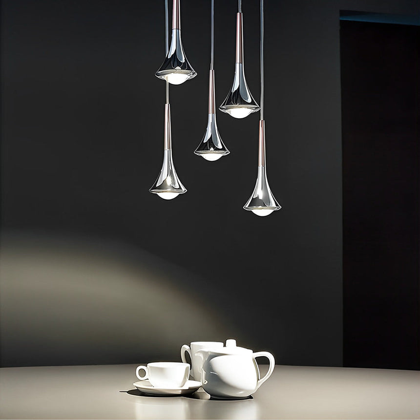 Aurelia AquaDrop Pendant Light Full Fixture View - OpalDwell