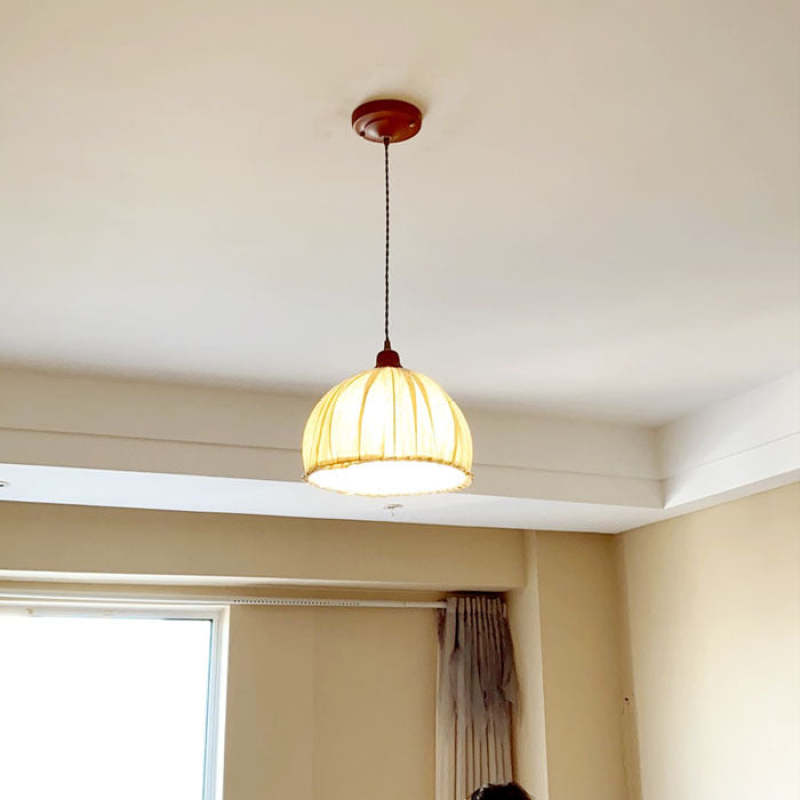 Nordia Pendant Light Close-Up of Fabric Shade
