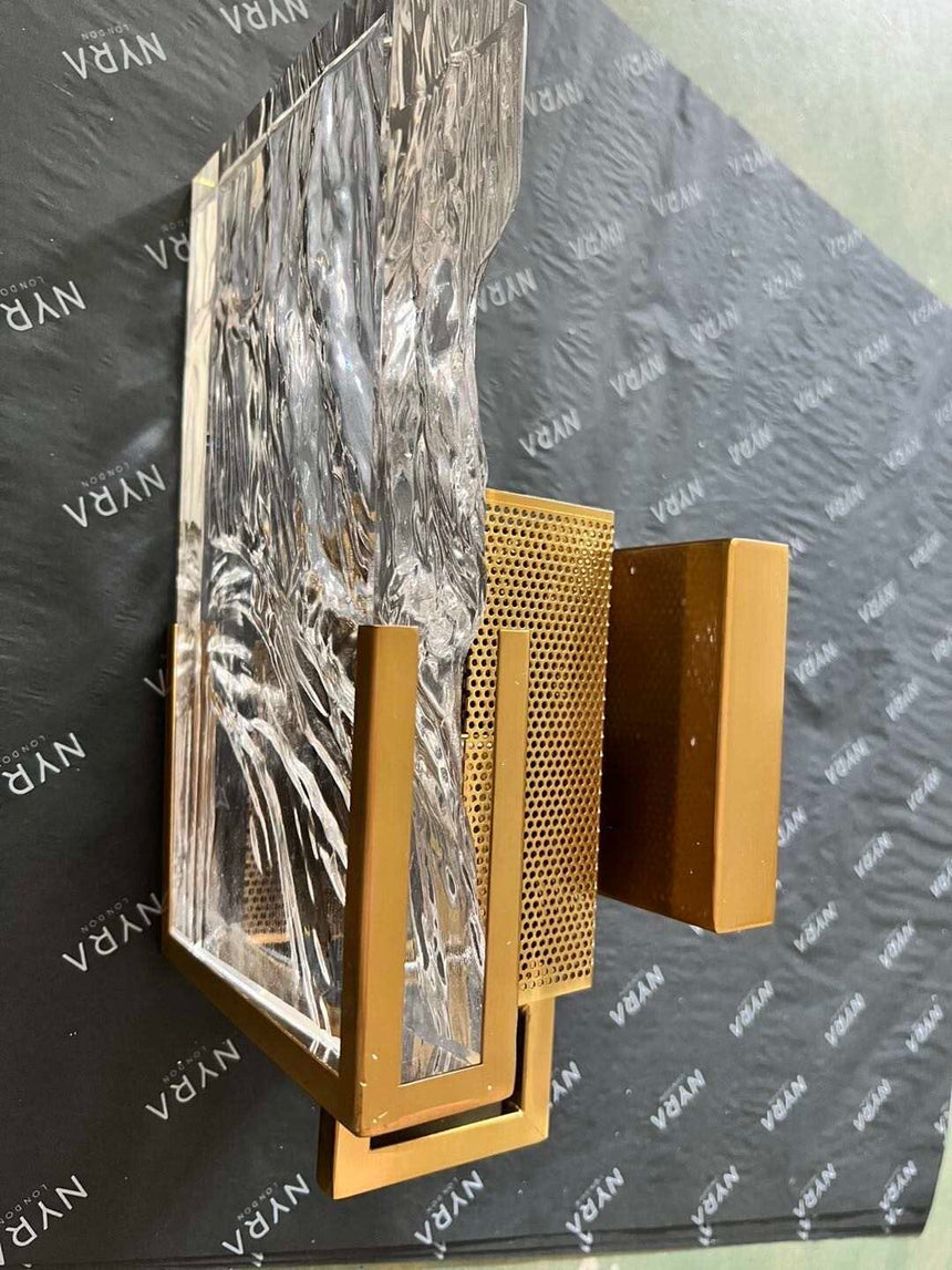 Crystal wall lamp wall installation setting