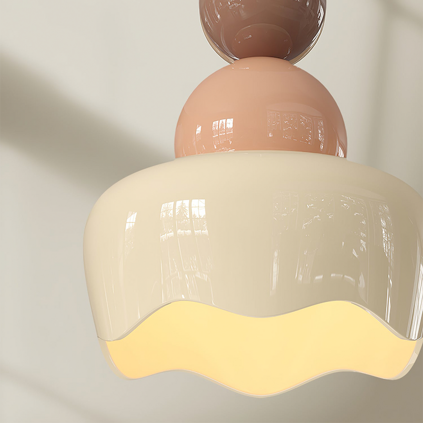Romantic Hanging Pendant Lamp Close-Up View