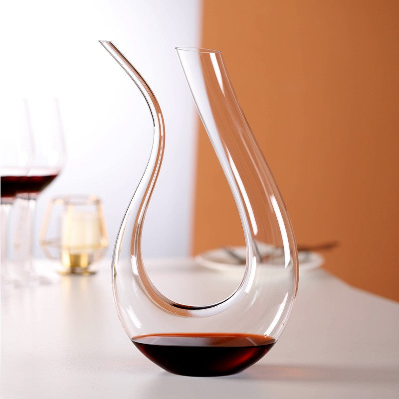 Santa Rosa Crystal Glass Wine Decanter lead-free crystal glass - OpalDwell