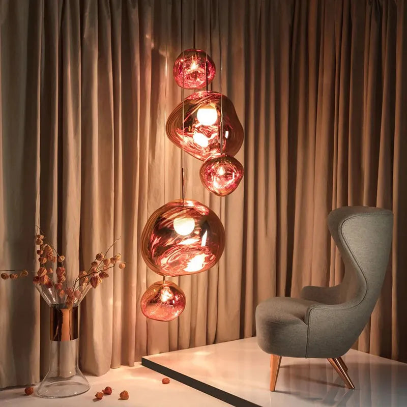 Glass Pendant Light Contemporary Silhouette