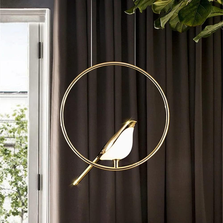 Bird Motif Pendant Light for Dining Room