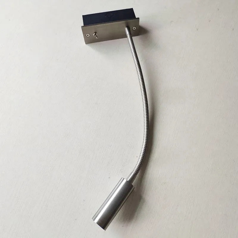 Wall-mounted LED lamp gold finish for reading area