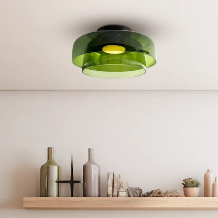 Keiora Nordic Glass Ceiling Lamp | Medieval Charm Lighting