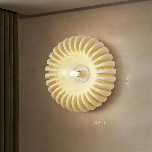 Lyria Resin Wall Lamp – ambient lighting design for bedroom and hallway | OroDwell