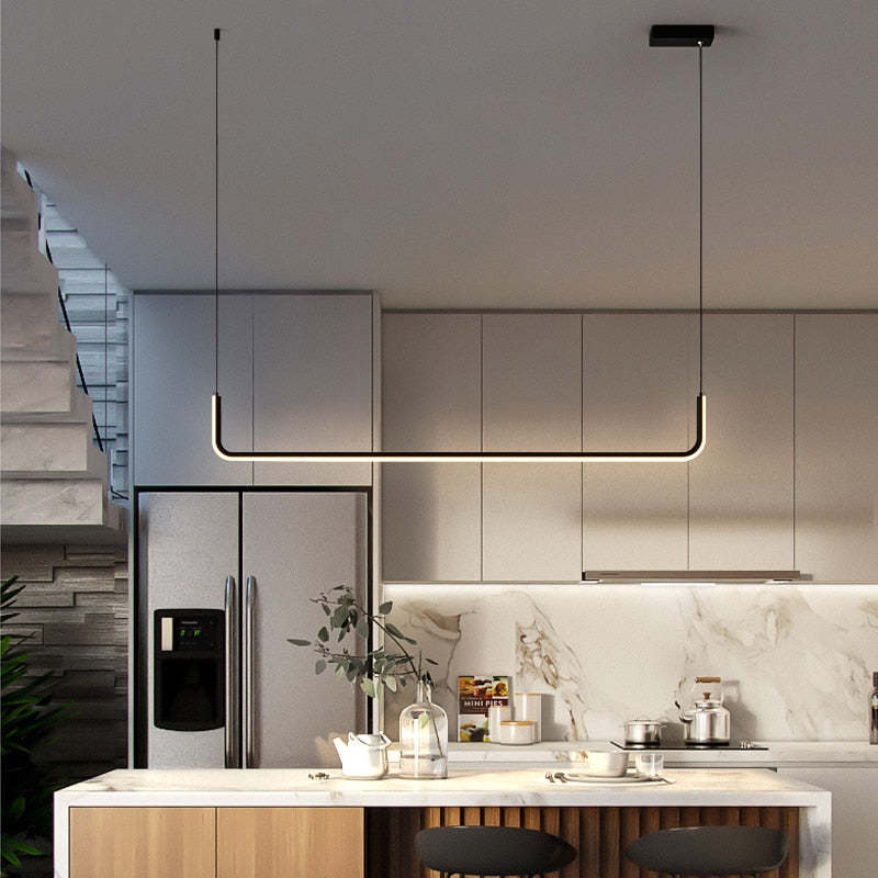 Metal pendant lamp alternate angle view