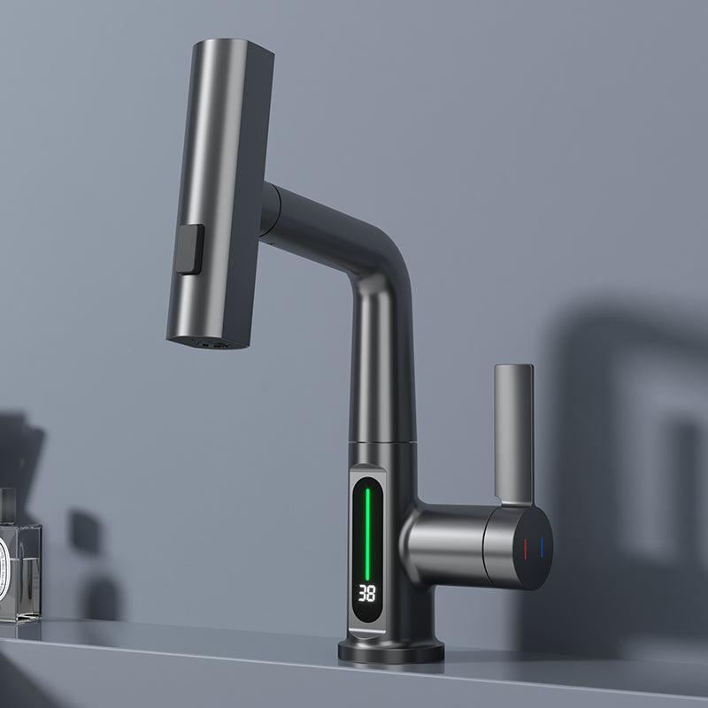 Brass kitchen faucet for contemporary home interiors