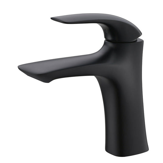 Single lever bathroom vessel faucet - above-counter vessel design