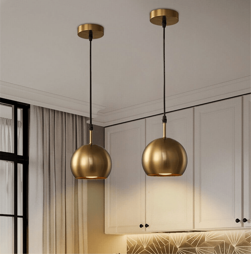 Elora Brass Pendant Light for Dining Room