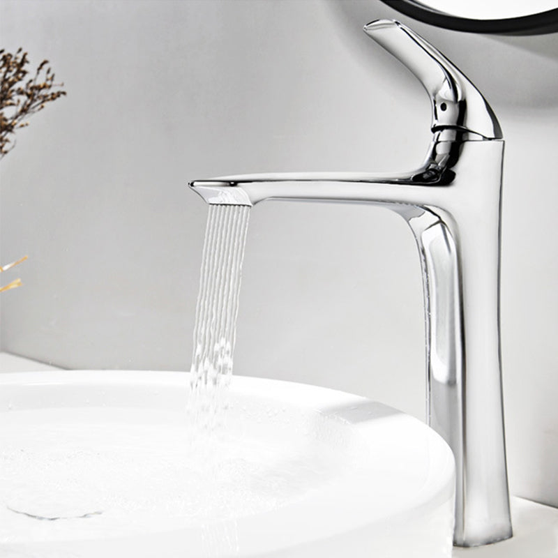Vessel bathroom sink faucet - brass construction