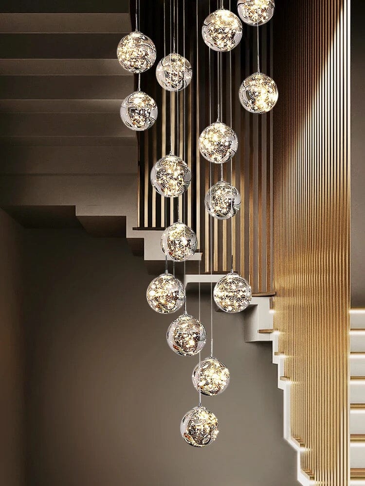 Staircase Chandelier Additional Angle