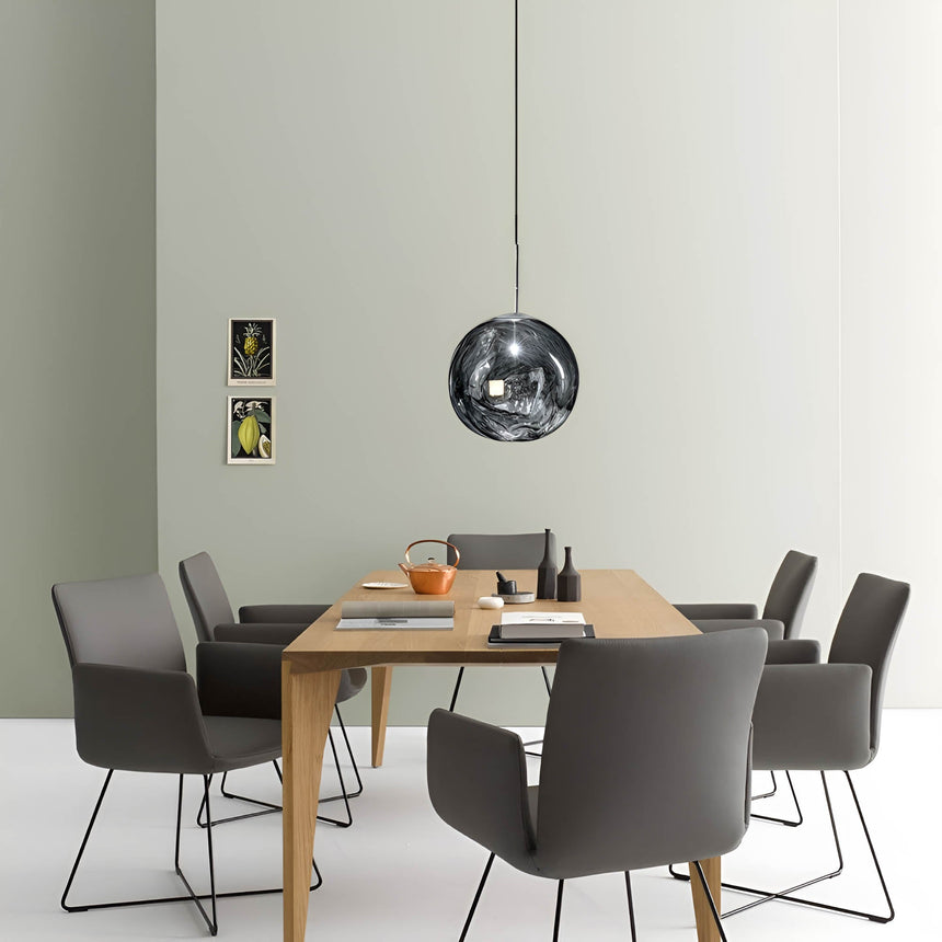 Resin Pendant Light with Iron Canopy Finish
