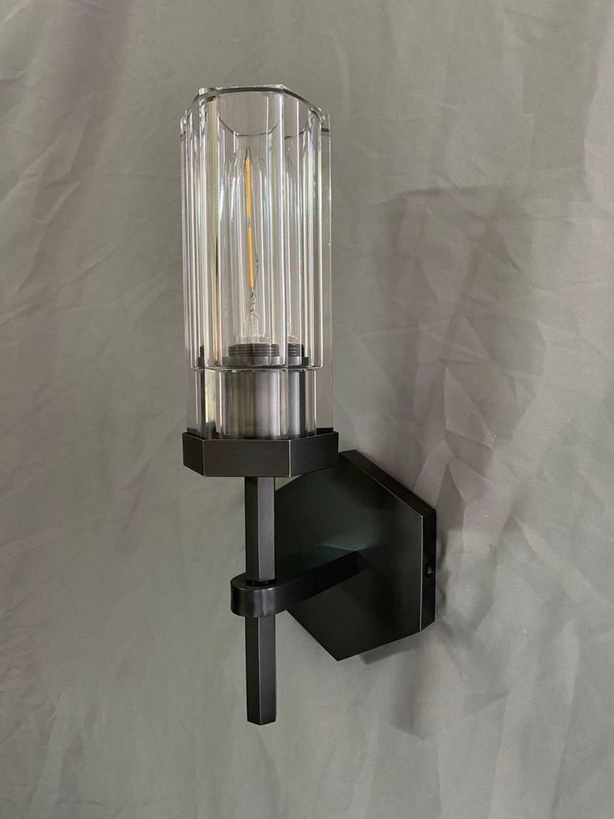 Warm glow wall sconce for living room