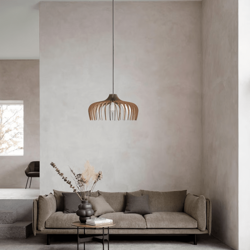 Rowan Wooden Chandelier - Home Office Lighting Accent