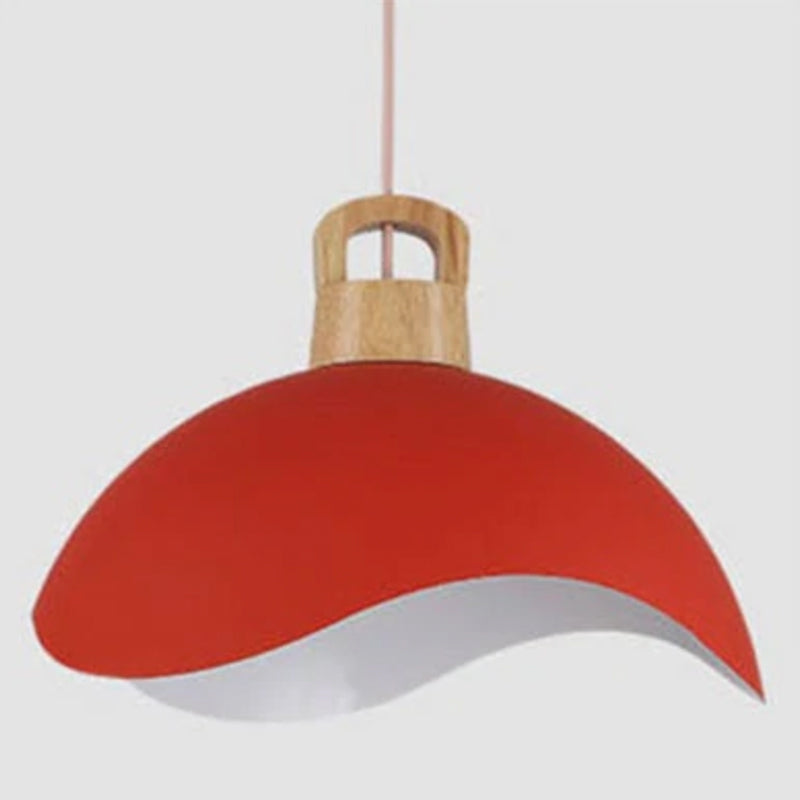 Black Metal Pendant Lamp with Integrated LED