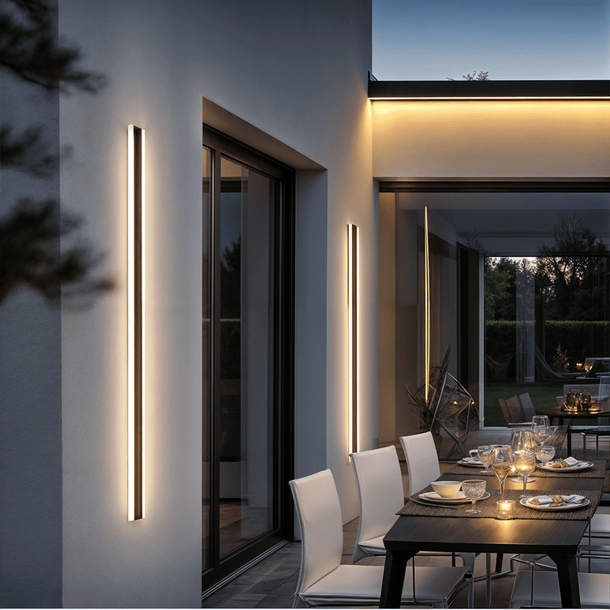 Aluminum Wall Lamp Contemporary Silhouette Design