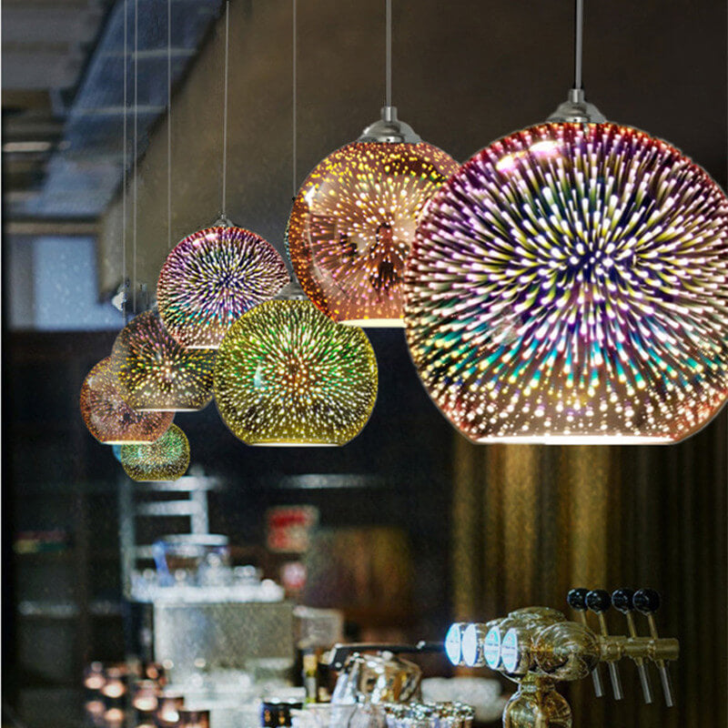 Prismora 3D Glass Dome Pendant Light