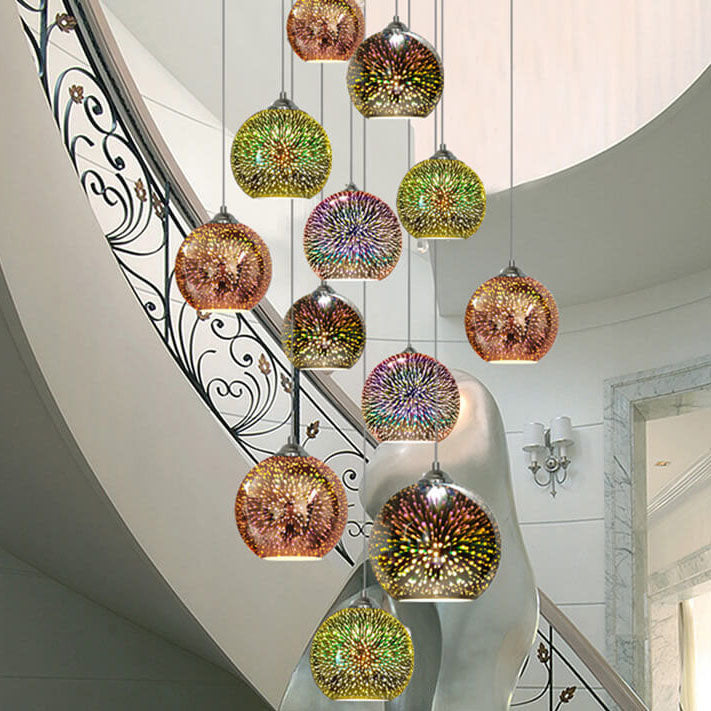 Playful Glass Pendant Light for Modern Homes