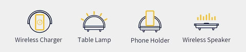 LumaNova Bedside Lamp for Bedroom and Dorm