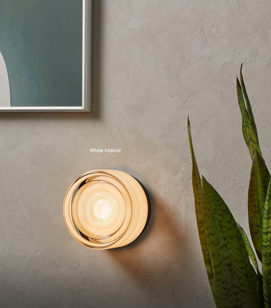 Ripple Glass Wall Light for Patio Decor