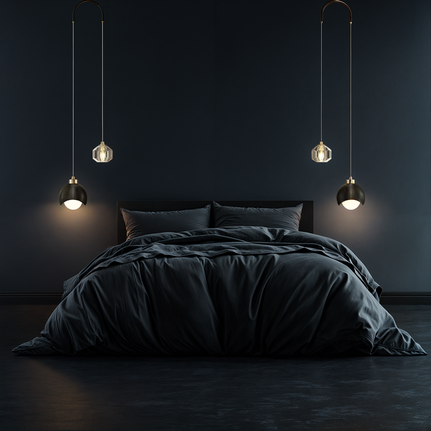 Elaria Pendant Light with Dual-Tier Crystal Prisms
