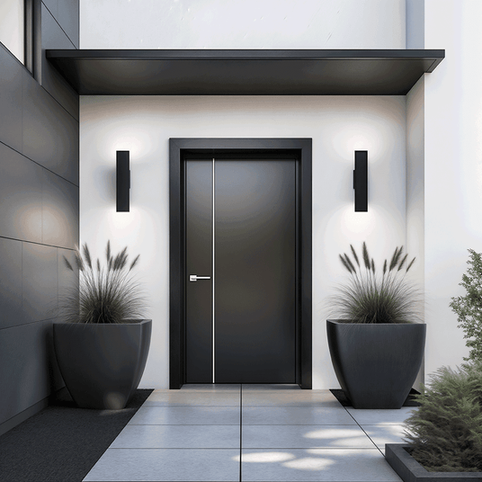 Aluminum outdoor wall lamp for entryway