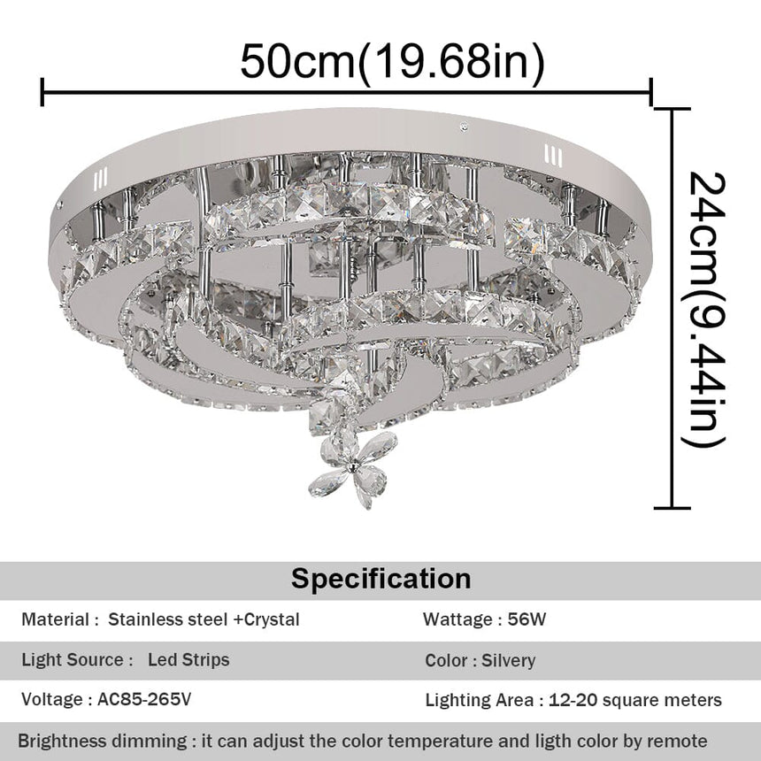 Roselle Chandelier Flush Mount Installation
