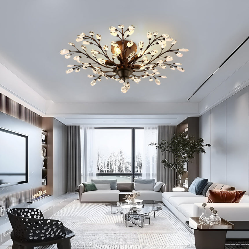 Blossom Crystal Ceiling Lamp