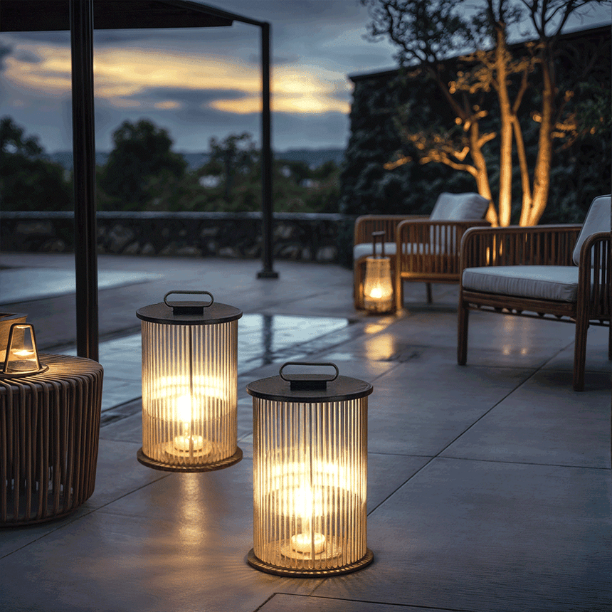 LED lantern light for outdoor decor