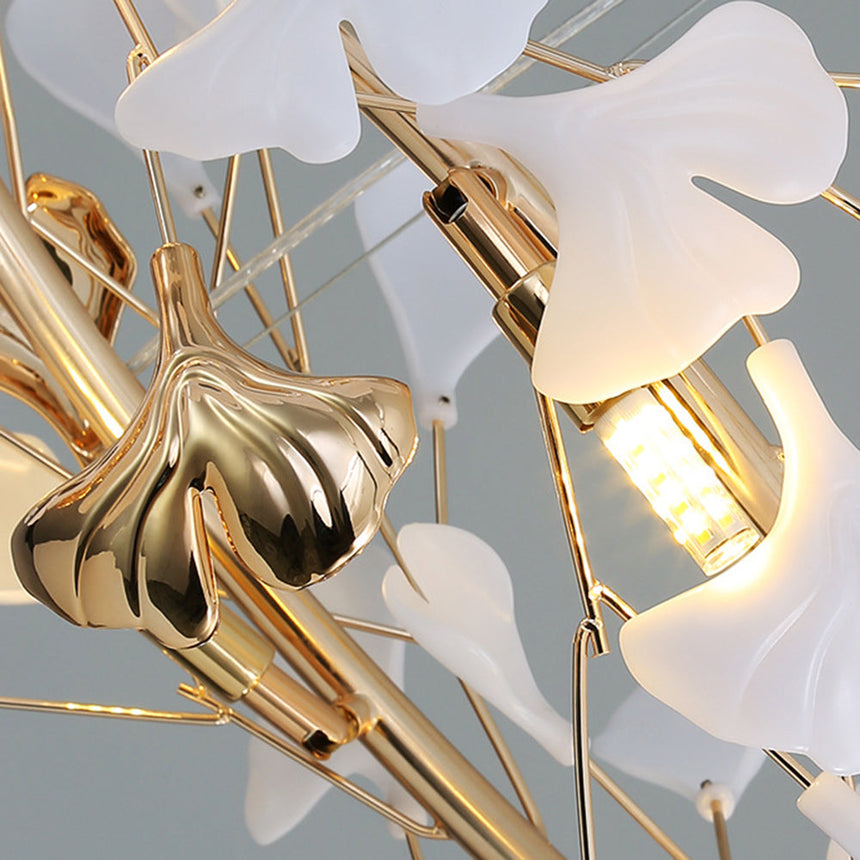 Ceramic Chandelier Side View Detail