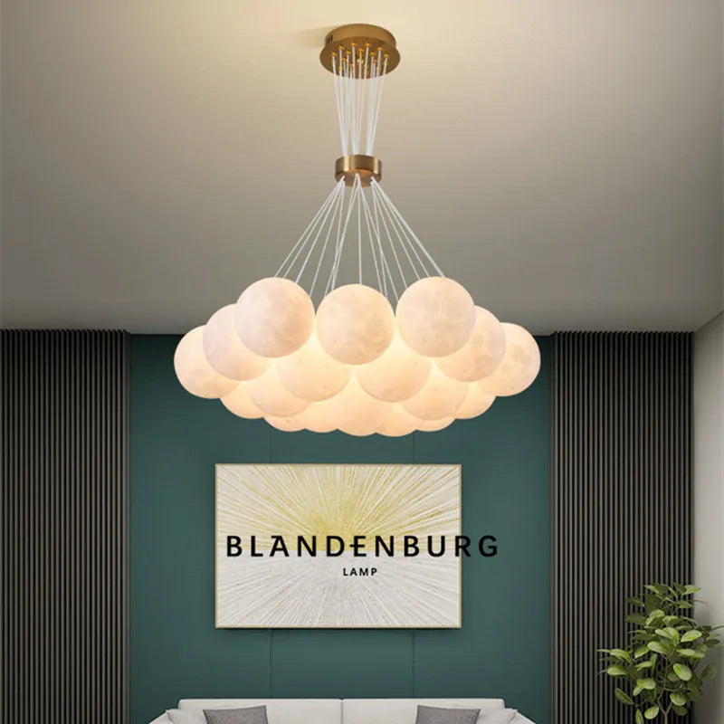 metal and glass pendant light for living areas