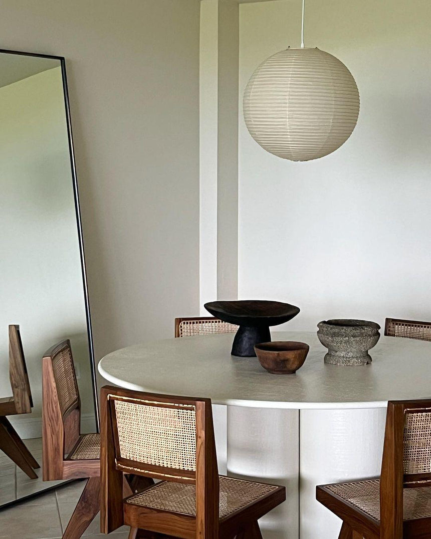 Kirei Studio Pendant Light Akari Inspired Mid Century Lamp OpalDwell