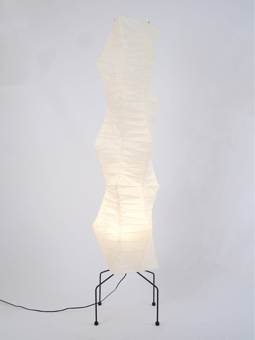 Kazumi Rice Paper Floor Lamp by OpalDwell Soft Ambient Glow OpalDwell