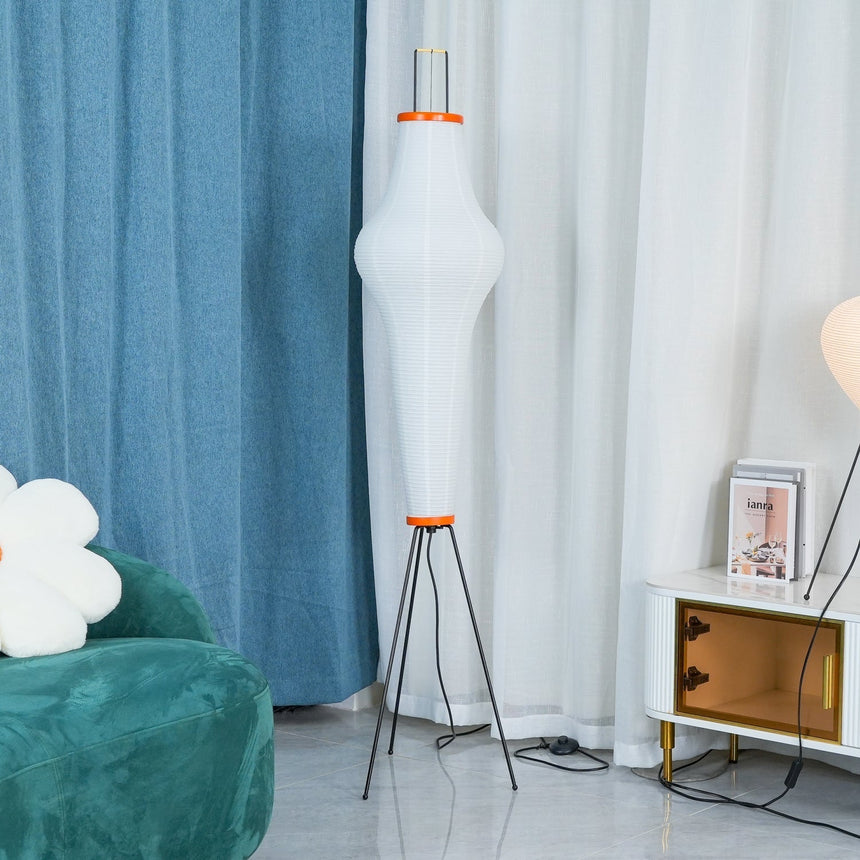 Kaze Rice Paper Floor Lamp - Japanese-Inspired Ambient Glow OpalDwell