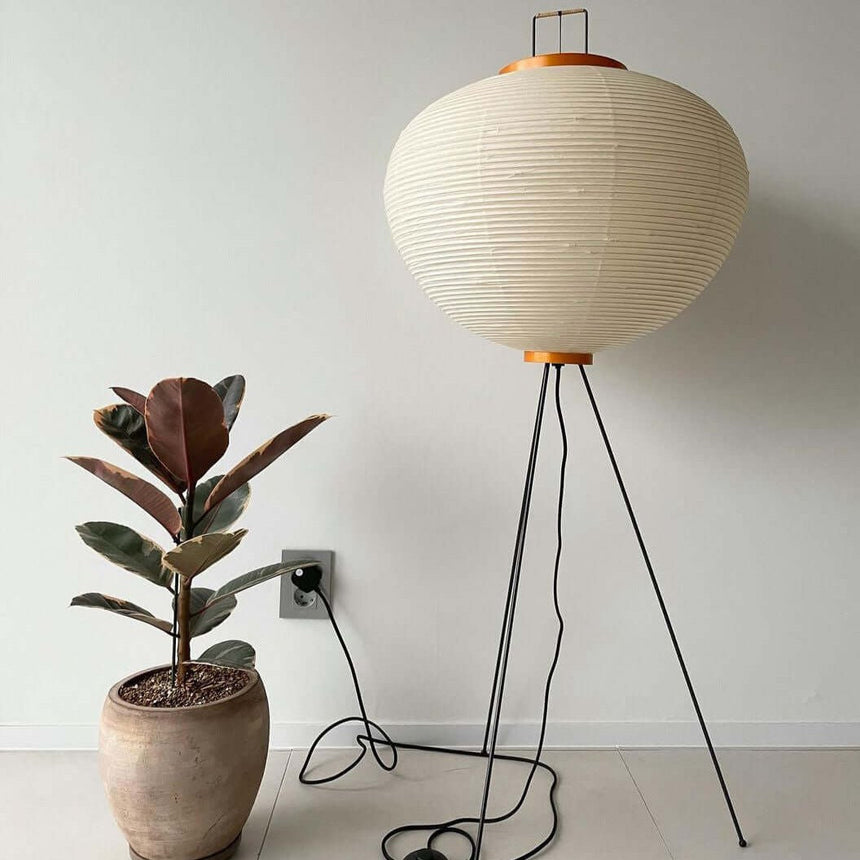 Kaze Rice Paper Floor Lamp - Japanese-Inspired Ambient Glow OpalDwell