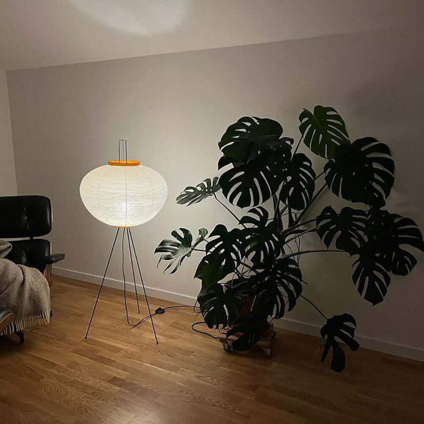 Kaze Rice Paper Floor Lamp - Japanese-Inspired Ambient Glow OpalDwell