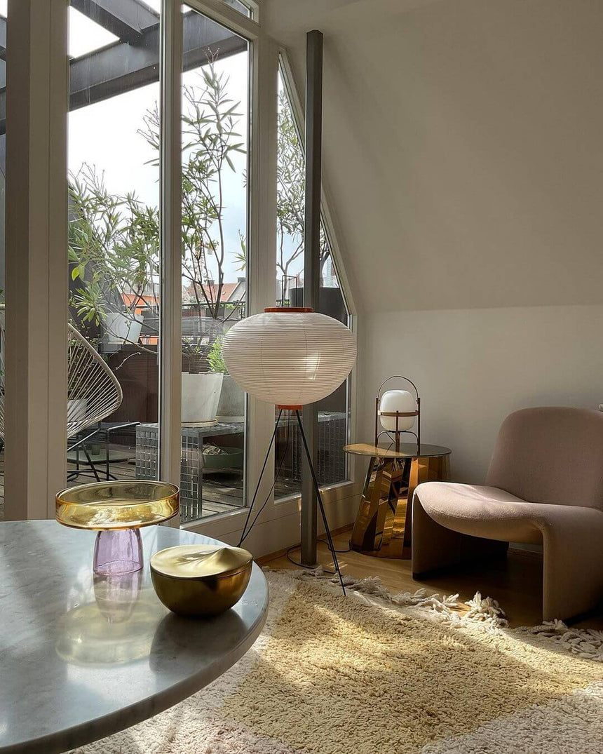 Kaze Rice Paper Floor Lamp - Japanese-Inspired Ambient Glow OpalDwell