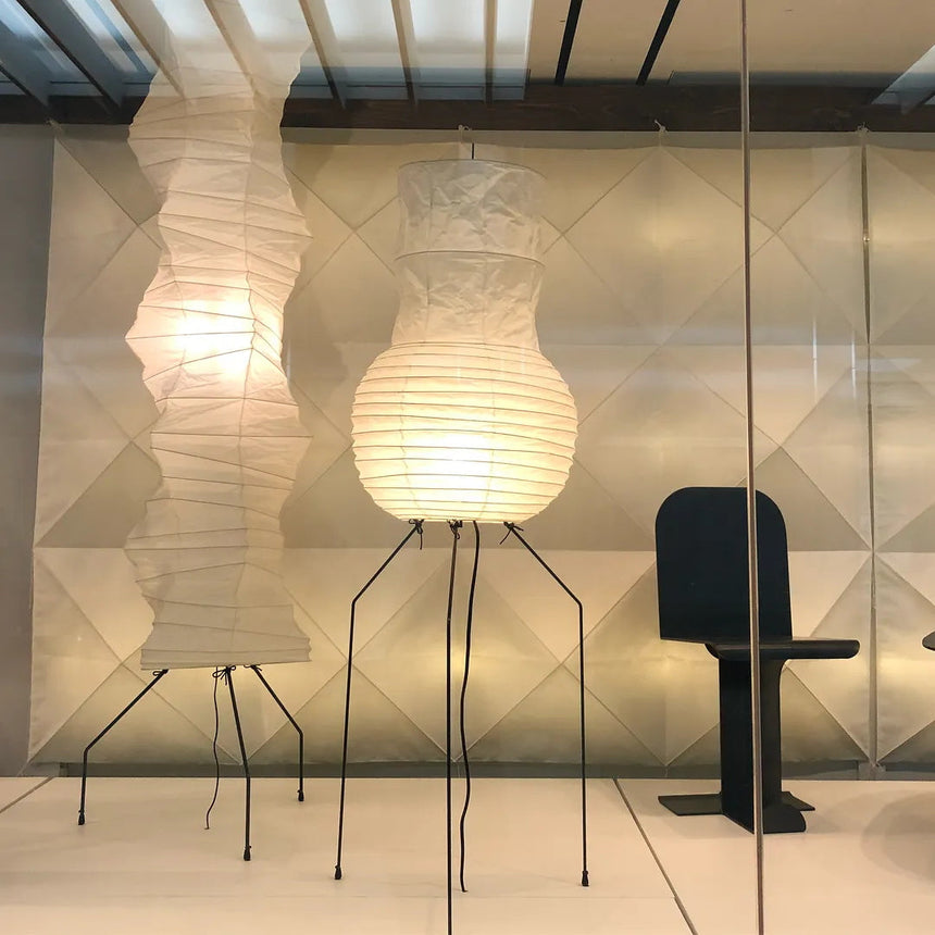 Kazumi Rice Paper Floor Lamp by OpalDwell Soft Ambient Glow OpalDwell