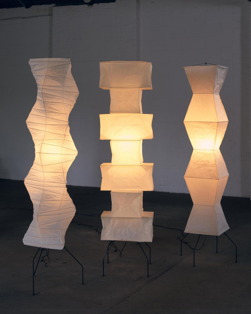 Kazumi Rice Paper Floor Lamp by OpalDwell Soft Ambient Glow OpalDwell