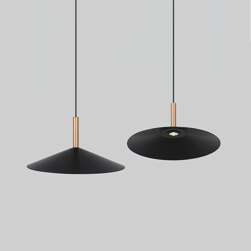 Metal Cone Pendant Light Bottom Angle Perspective - OpalDwell