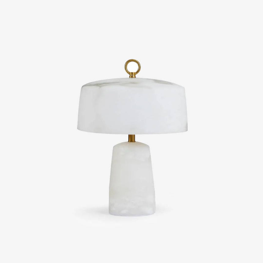 Alabaster Table Lamp Close-Up Texture View OpalDwell