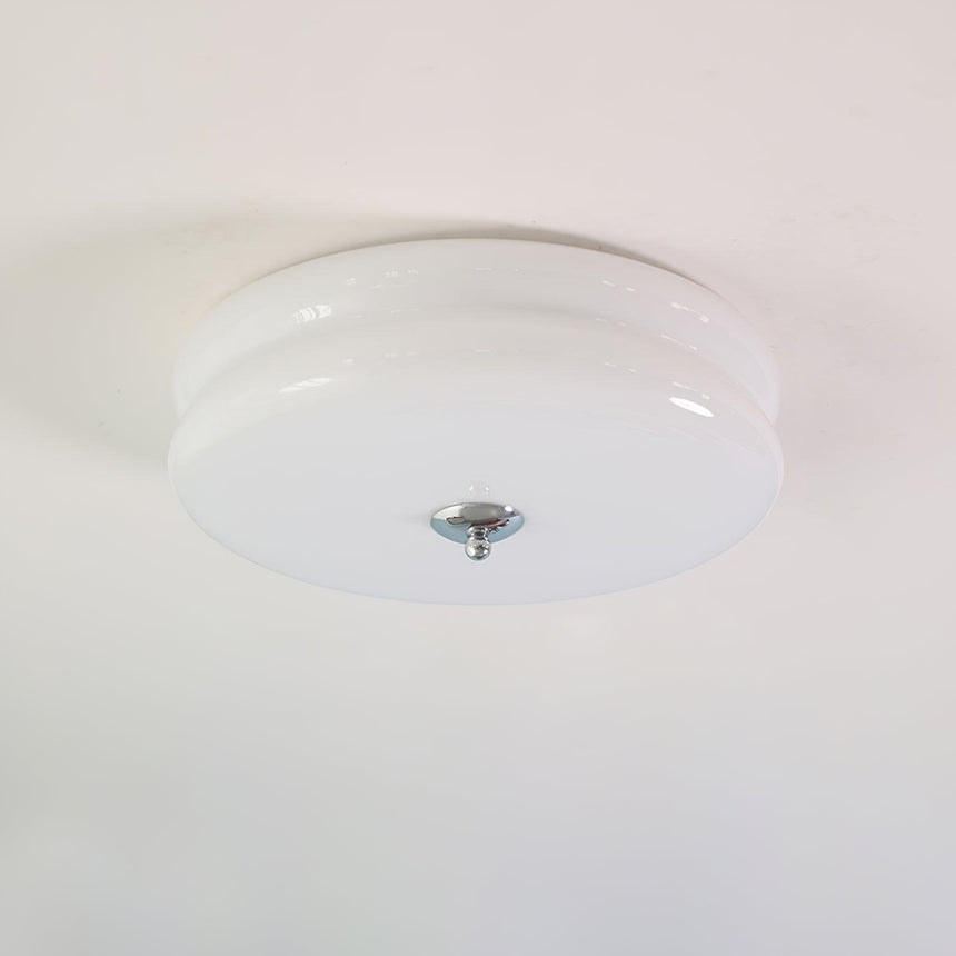 Metal and Glass Ceiling Light Fixture