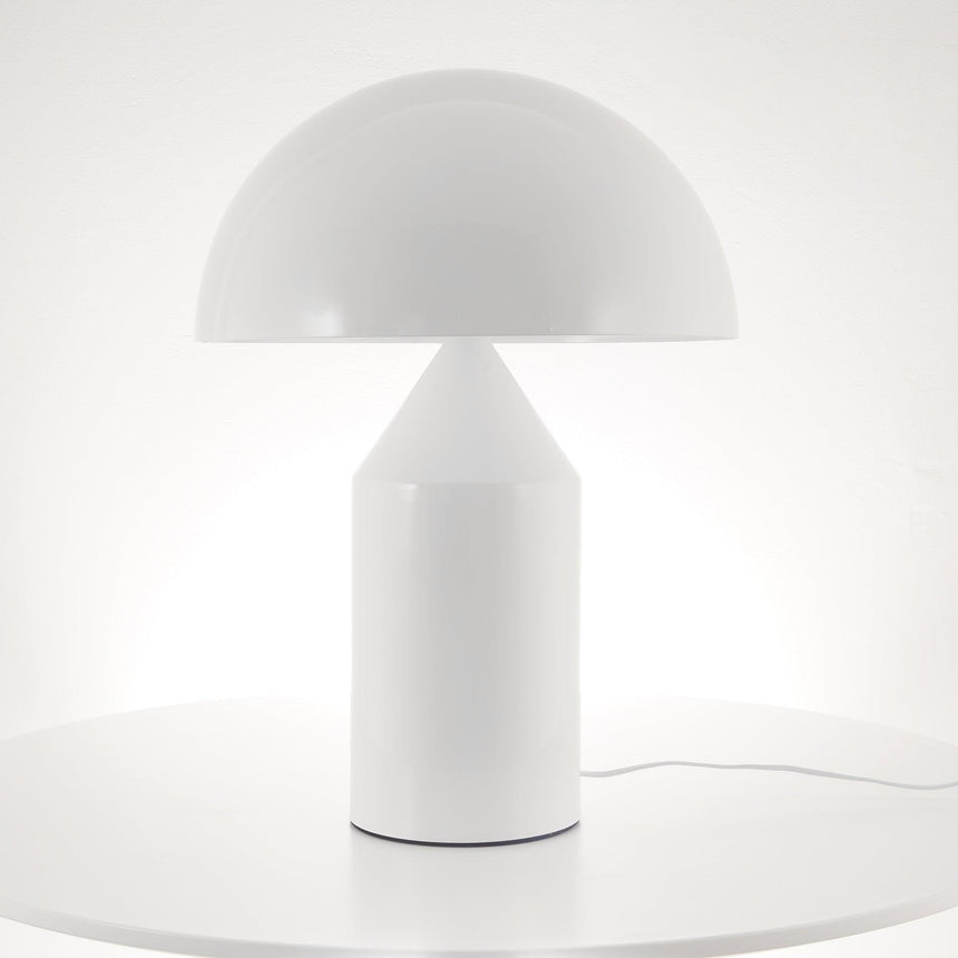 White table lamp for bedside table decor