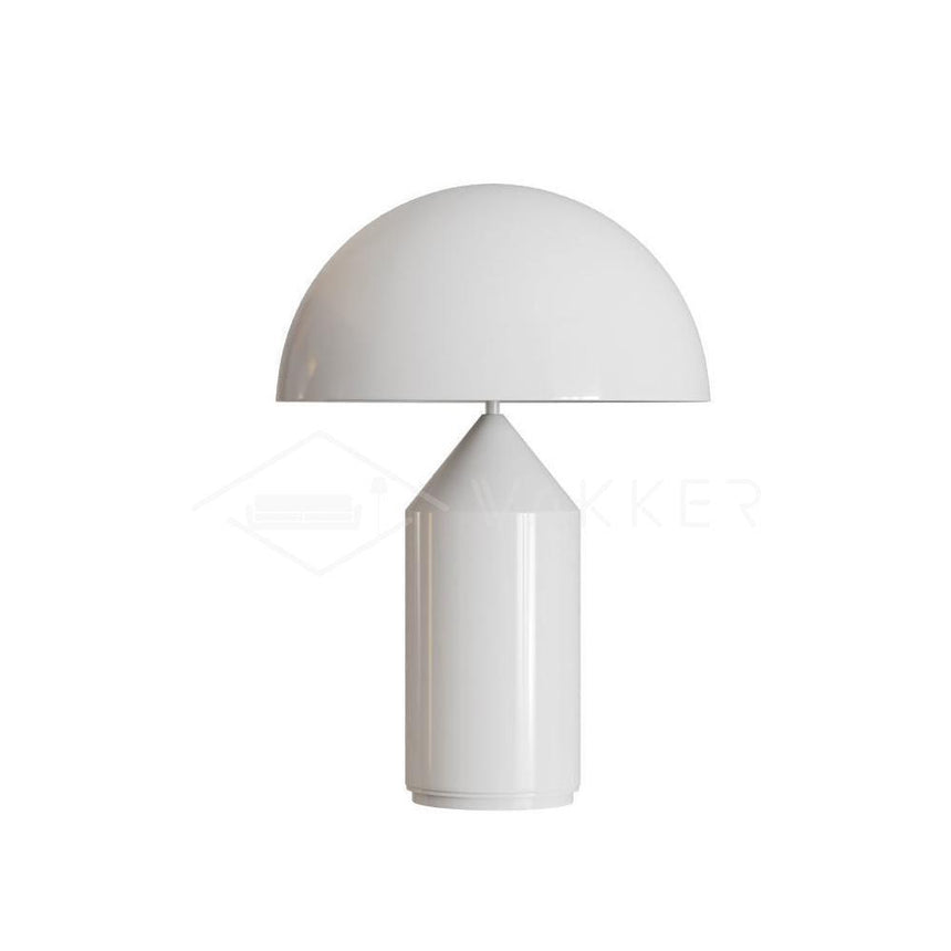 White table lamp for reading nook accent