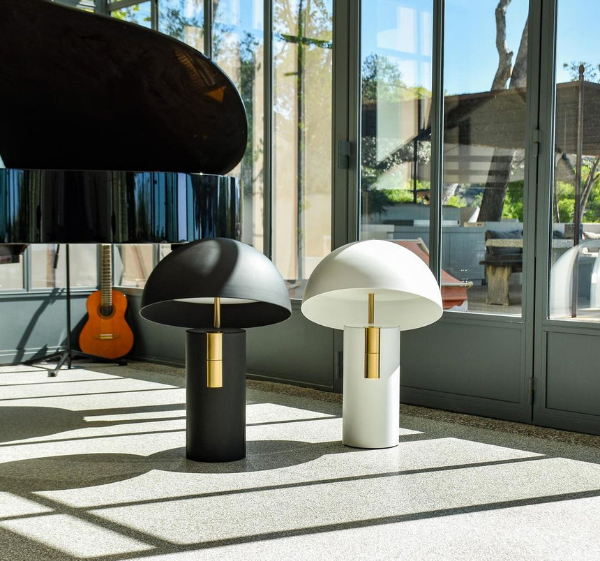 Avora Glass Table Lamp for bedroom | OroDwell
