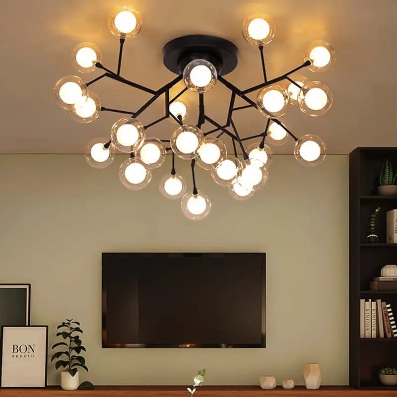 ceiling mounted chandelier for modern interiors