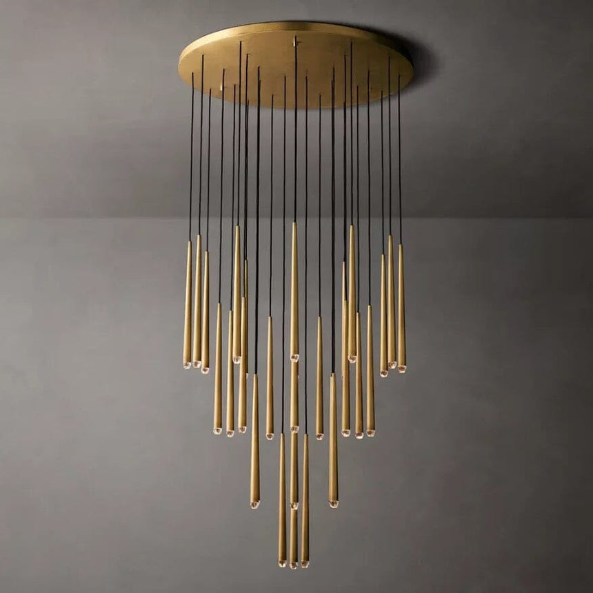 Nova chandelier styled dining room setting