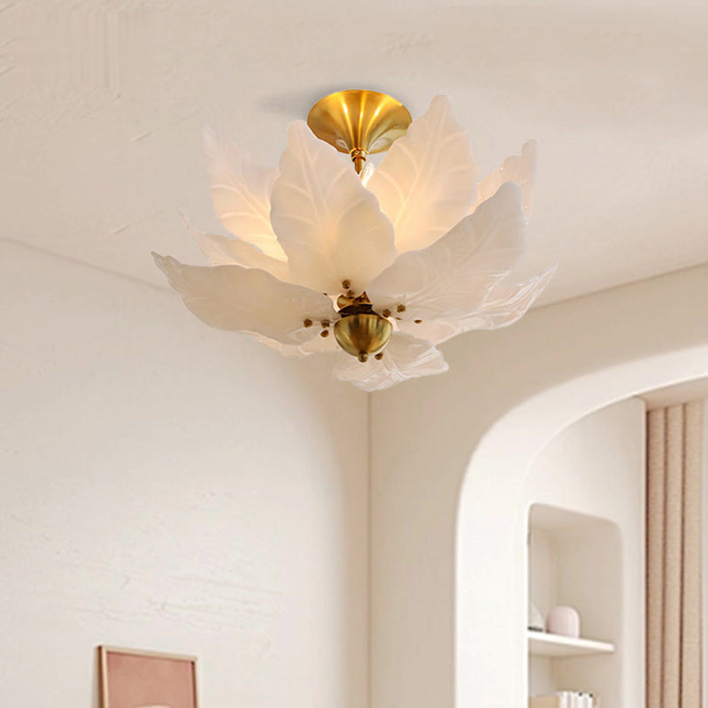 Matte Petal Pendant Light for Bedroom OpalDwell